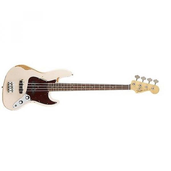 Custom Fender Flea Jazz Bass Electric Bass Guitar Road Worn Shell Pink #1 image