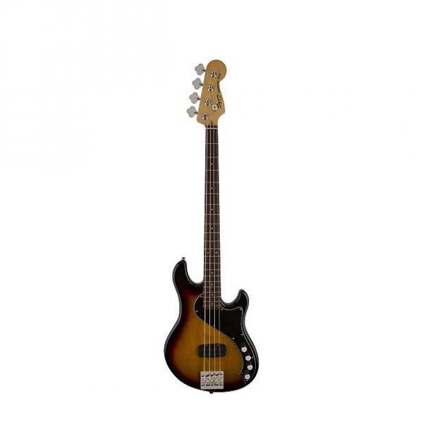 Custom Squier (Fender) Deluxe Dimension Bass IV 3-Tone Sunburst 4-String Electric Bass #1 image