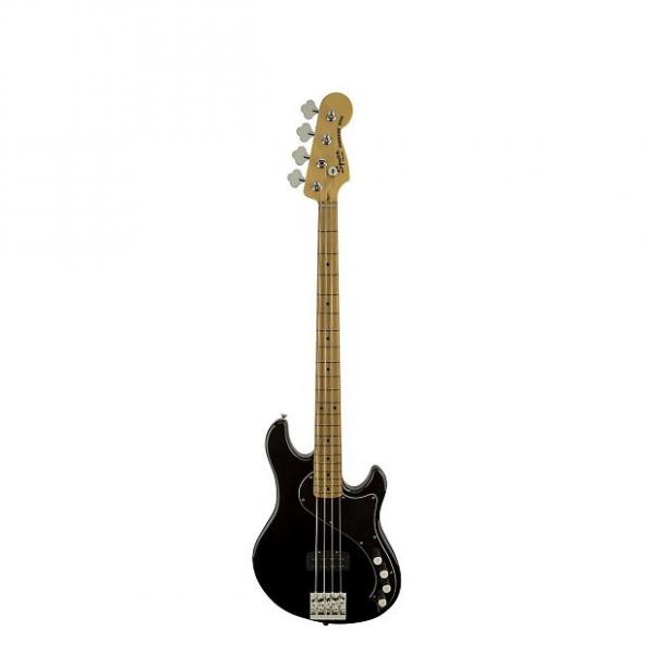 Custom Squier Deluxe Dimension Bass IV [DISPLAY] Black 4-String Electric Bass #1 image