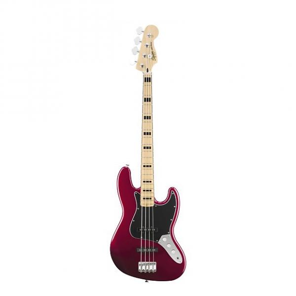 Custom Squier (Fender) Vintage Modified Jazz Bass '70's Candy Apple Red Electric Bass #1 image