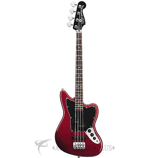 Custom Fender Squier Vintage Modified Jaguar Special SS RW FB 4/S Electric Bass Guitar Candy Apple Red #1 image
