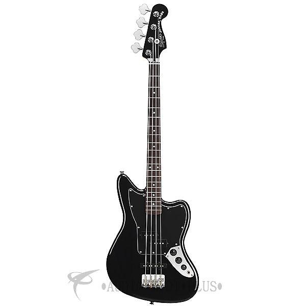 Custom Fender Squier Vintage Modified Jaguar Special SS Rosewood FB 4/S Electric Bass Guitar Black #1 image
