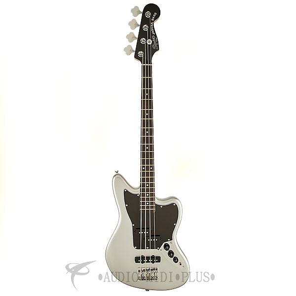 Custom Fender Squier Vintage Modified Jaguar Special SS Rosewood FB 4/S Electric Bass Guitar Silver #1 image