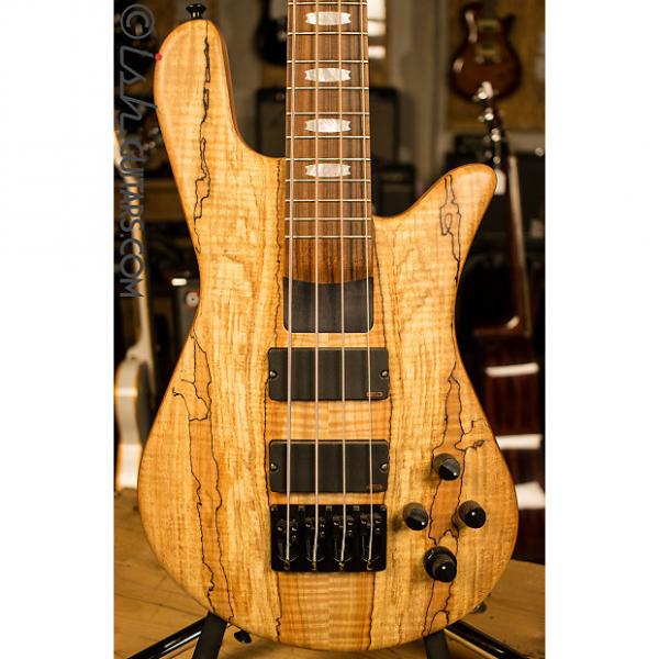 Custom USA Spector NS-4H2 Spalted Maple 4 String Bass Guitar #1 image