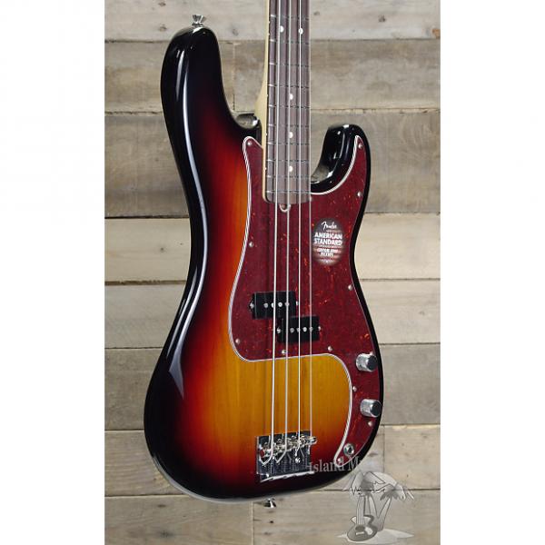 Custom Fender American Standard Precision Bass Guitar 3 Color Sunburst Finish with Case #1 image