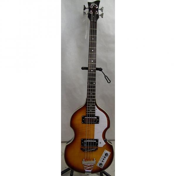 Custom Rogue VB100 Violin Bass Guitar  Vintage Sunburst w/hard case #1 image