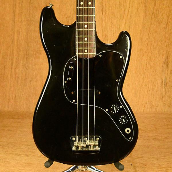 Custom 1978 Fender Musicmaster Bass (Black) #1 image