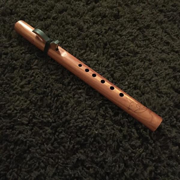 Custom &quot;Little Bird&quot; Bm Native Flute by Butch Hall, Eastern Red Cedar #1 image