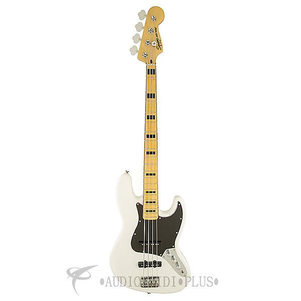 Custom Fender Squier Vintage Modified Jazz 70 Maple Fingerboard Electric Bass Olympic White - 0306702505 #1 image