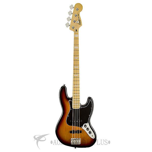 Custom Fender Squier Vintage Modified Jazz 77 Maple Fingerboard Electric Bass 3-Color Sunburst - 0307702500 #1 image