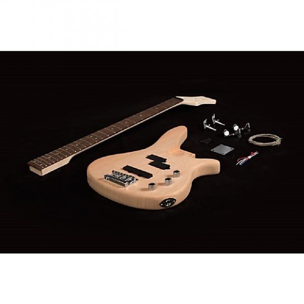 Custom DIY Electric Jazz Bass Guitar Kit Solid Mahogany Body Bolt-On Neck #1 image