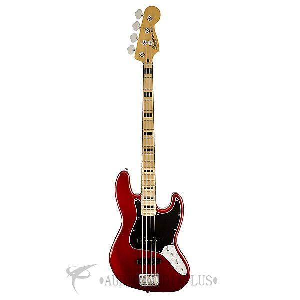 Custom Fender Squier Vintage Modified Jazz 70s Maple Fingerboard 4/S Electric Bass Guitar Candy Apple Red #1 image