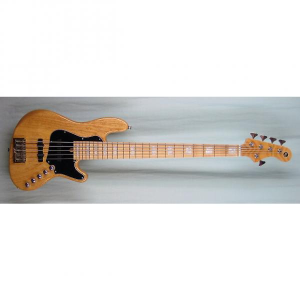 Custom Elrick Expat Handmade New Jazz Standard 5-String Bass Guitar, Clear Gloss Finish, Maple Fingerboard #1 image