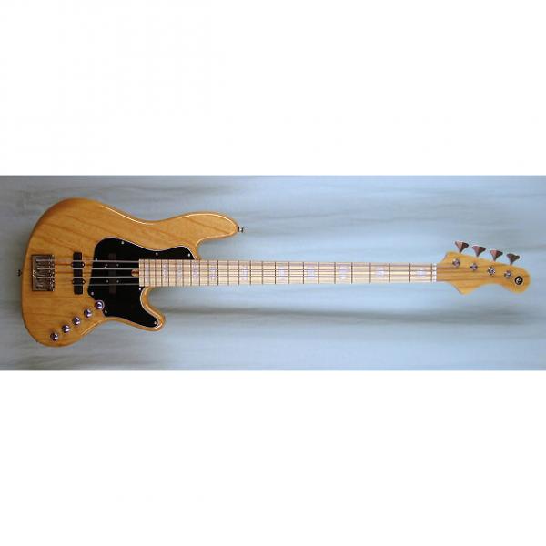 Custom Elrick Expat Handmade New Jazz Standard 4-String Bass Guitar, Clear Gloss Finish, Maple Fingerboard #1 image