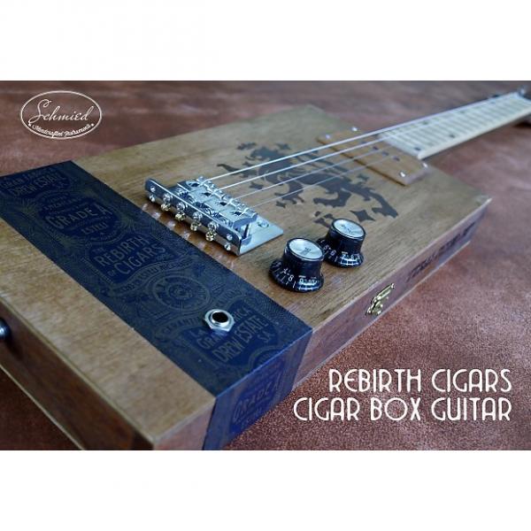 Custom Cigar Box Guitar - Rebirth Cigars  &quot;Feral Flying Pig&quot; box #1 image