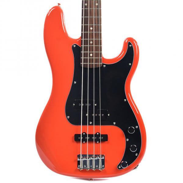 Custom Squier Affinity PJ Bass Race Red RW w/3-Ply Black Pickguard #1 image