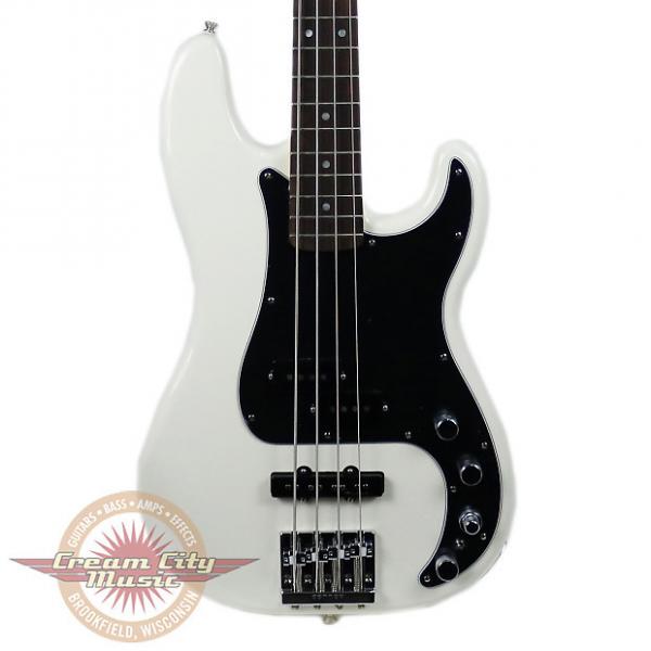 Custom Brand New Fender Deluxe Active Precision Bass Special Rosewood Fingerboard in Olympic White Demo #1 image