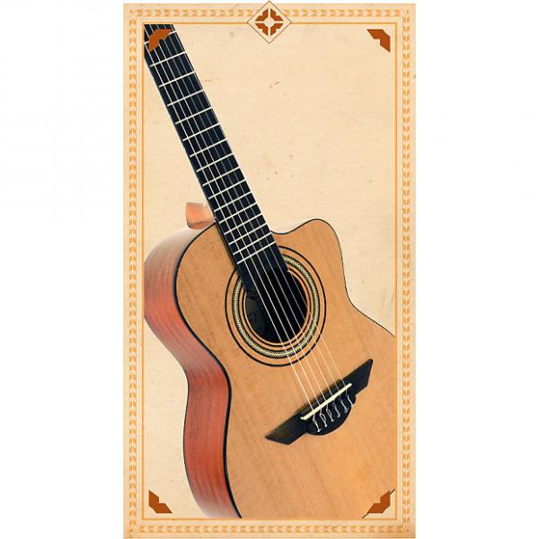Custom H. Jimenez Requinto LR1C Voz de Trio Cutaway Acoustic Guitar with Gig Bag #1 image