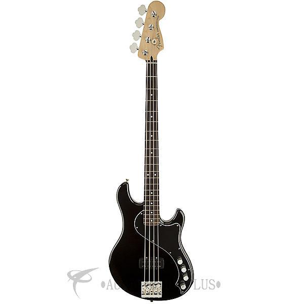 Custom Fender Deluxe Dimension Rosewood Fingerboard 4 String Electric Bass Guitar Black - 142600306 #1 image