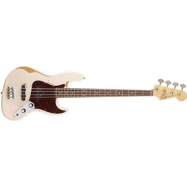 Custom Fender Flea Jazz Bass Signature Model Bass Guitar in Roadworn Shell Pink #1 image