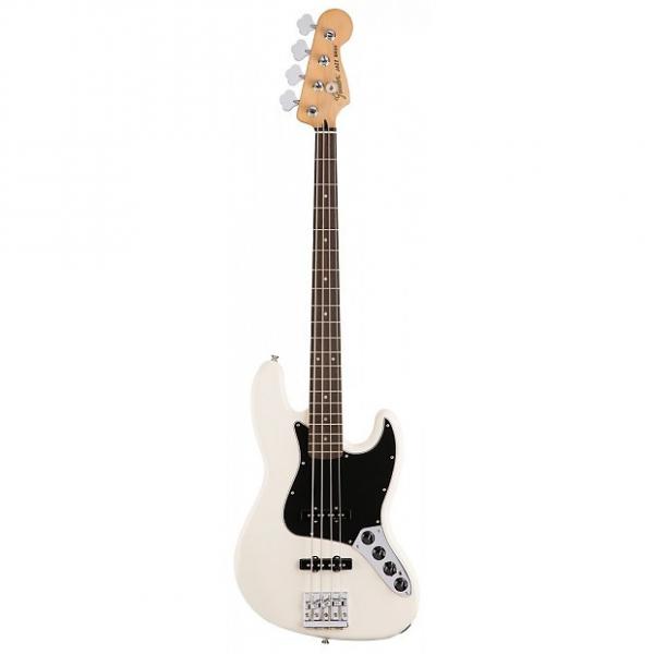 Custom Fender Deluxe Active Jazz Bass, Rosewood - Olympic White #1 image