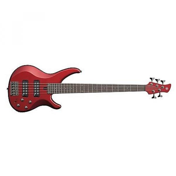 Custom Yamaha TRBX305 5-String Bass Guitar (Candy Apple Red) #1 image