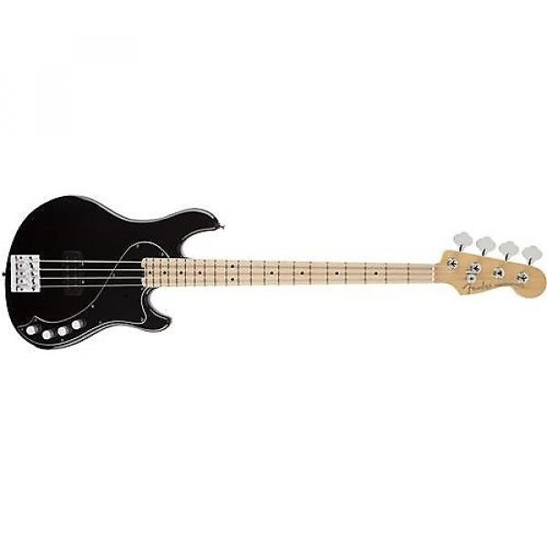 Custom Fender American Deluxe Dimension Bass IV (Black, Maple Fingerboard) #1 image