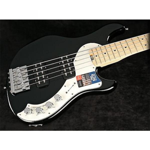 Custom Fender American Elite Dimension Bass V HH 5-String Electric Bass Guitar Black (SN:US16031627) #1 image