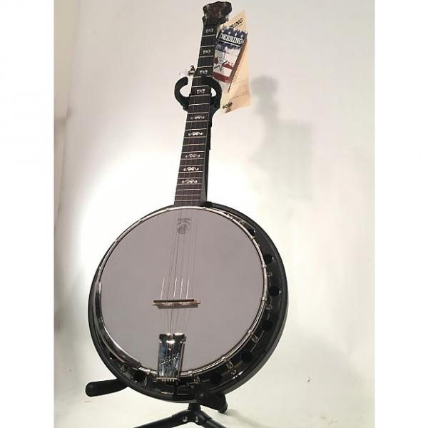 Custom Deering A2 Artisian Banjo with Resonator, dark brown #1 image