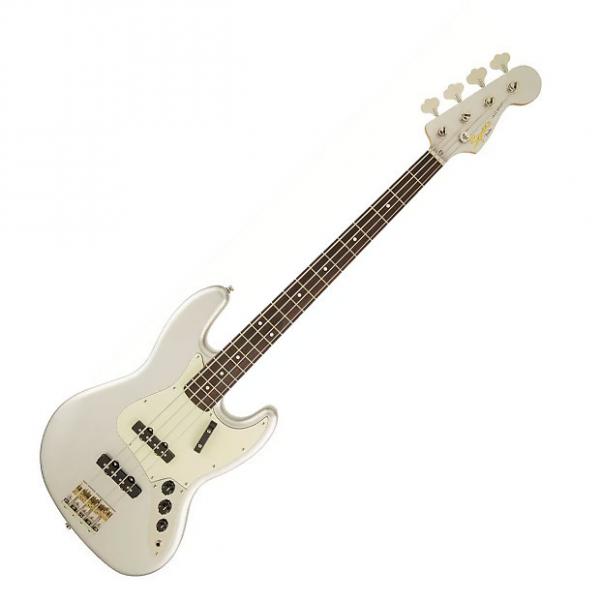 Custom Squier Classic Vibe Jazz Bass '60s Rosewood Fingerboard Inca Silver with Matching Headcap #1 image