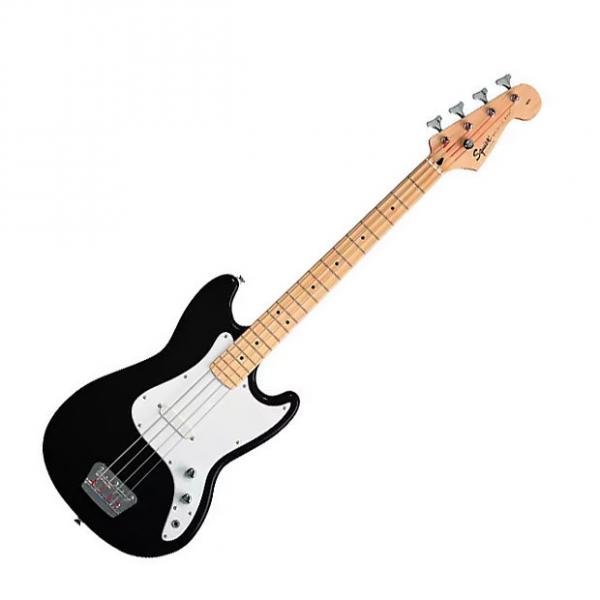 Custom Squier Bronco Bass Guitar Black #1 image