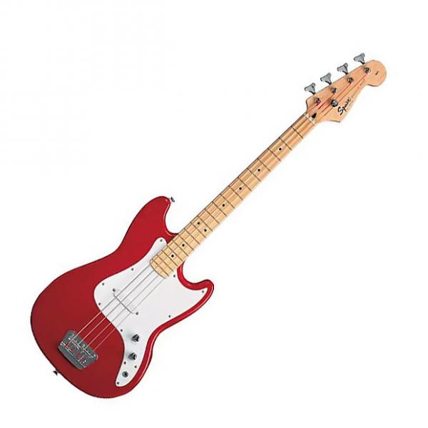 Custom Squier Bronco Bass Guitar Torino Red #1 image