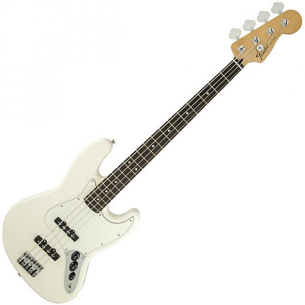 Custom Fender Standard Jazz Bass Guitar Rosewood Arctic White #1 image