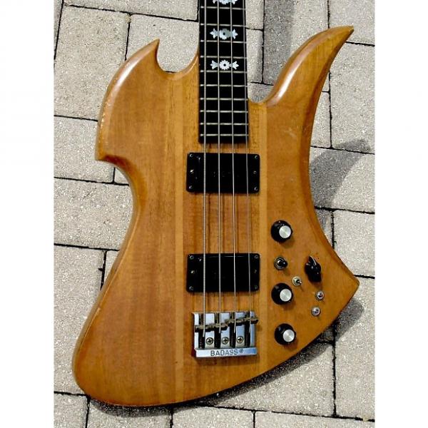 Custom B.C. Rich Mockingbird Bass 1977 Koa Wood #1 image