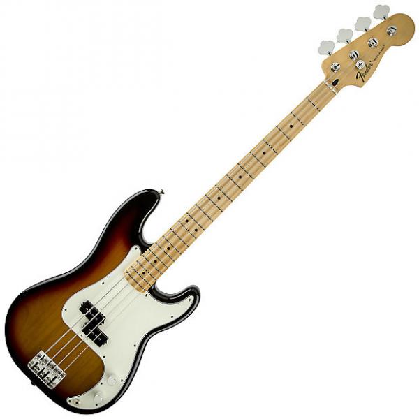 Custom Fender Standard Precision Bass Guitar Maple Brown Sunburst #1 image