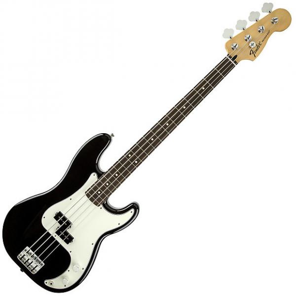 Custom Fender Standard Precision Bass Guitar Rosewood Black #1 image