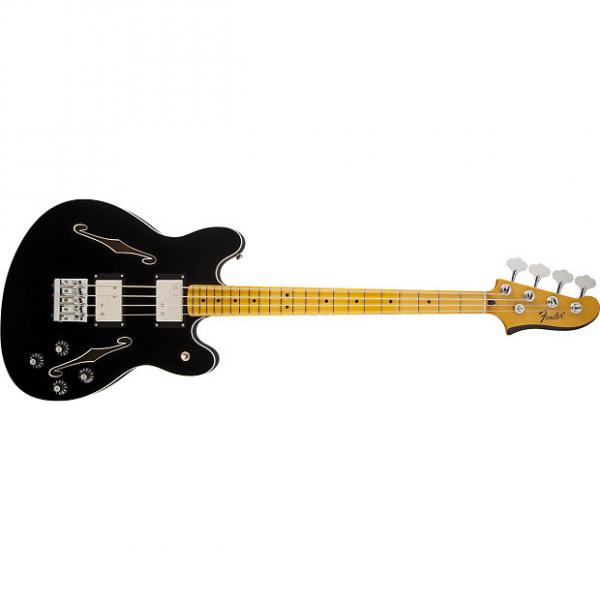 Custom Fender Starcaster Bass Guitar Black #1 image