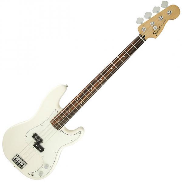 Custom Fender Standard Precision Bass Guitar Rosewood Arctic White #1 image
