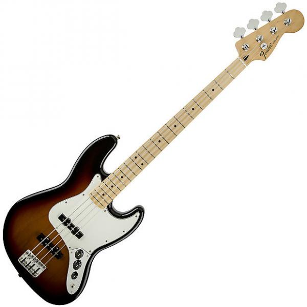Custom Fender Standard Jazz Bass Guitar Maple Brown Sunburst #1 image