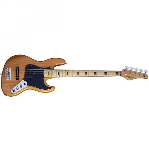 Custom Schecter Diamond-J 5 Plus Aged Natural AN 5-String Electric Bass with Free Gig Bag! #1 image