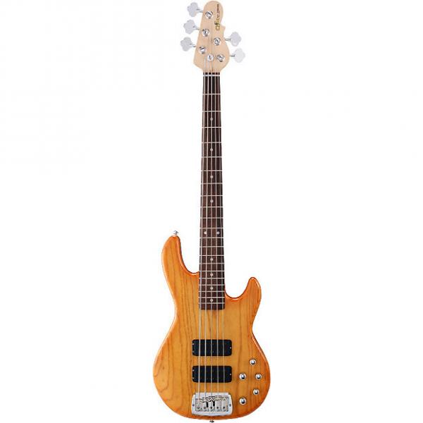 Custom G&amp;L Guitars M-2500 Honey Burst Tribute Series 5-String Electric Bass with Swamp Ash Body and Rosewoo #1 image