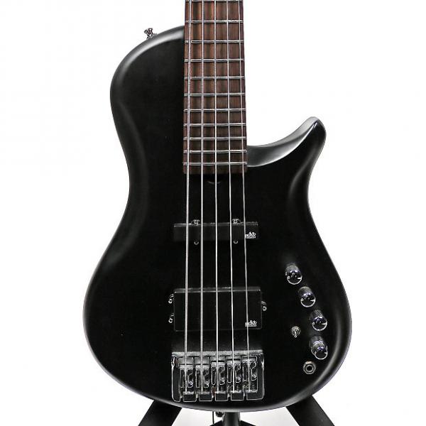 Custom Brubaker MJXSC-5 5 String Electric Bass Guitar w/Gigbag 2010's Satin Black #1 image