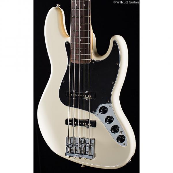 Custom Fender Deluxe Active Jazz Bass V Olympic White Rosewood (727) #1 image