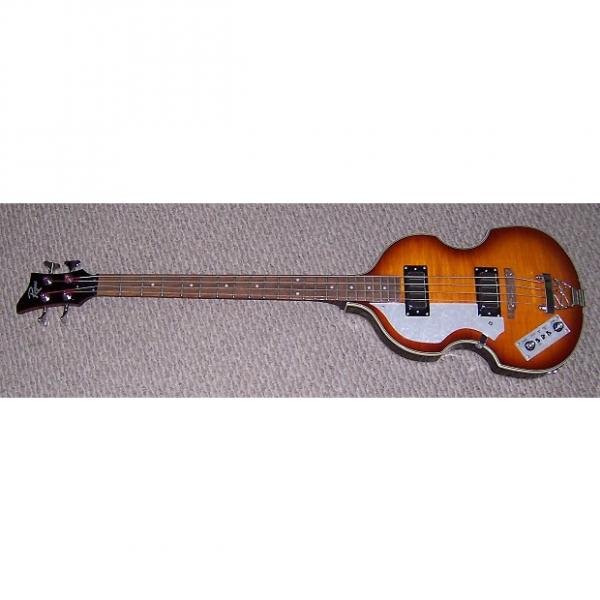 Custom Rogue Violin Bass... Left Handed ...sunburst  with HSC #1 image