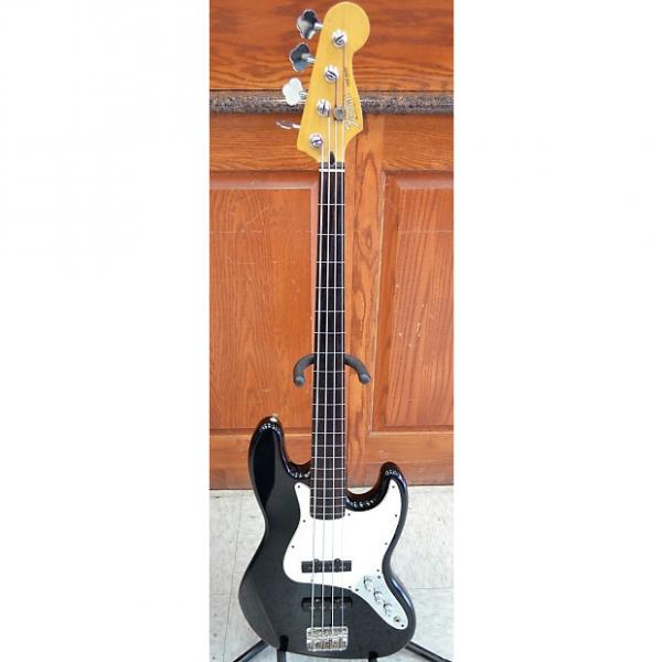 Custom Fender Standard Jazz Bass Fretless 4-String Guitar 1998-1999 Black MIM Made In Mexico #1 image