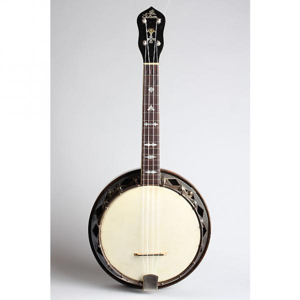 Custom Gibson  UB-4 Banjo Ukulele (1927), ser. #8818-15, black hard shell case. #1 image