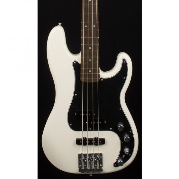 Custom Fender Deluxe Active Precision Bass Rosewood Olympic White #1 image