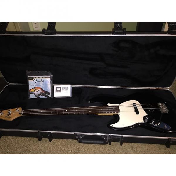 Custom Fender Left-handed Mexican Jazz Bass 2002 Black With Hard Case And Others #1 image