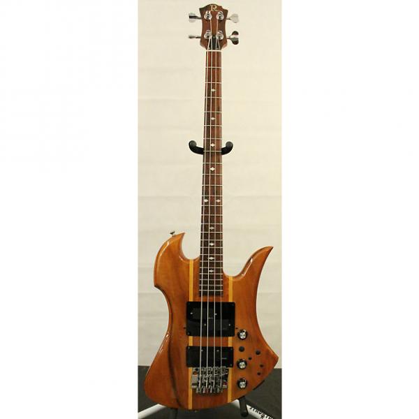 Custom Used BC Rich Mockingbird Bass 1977 Natural Koa #1 image