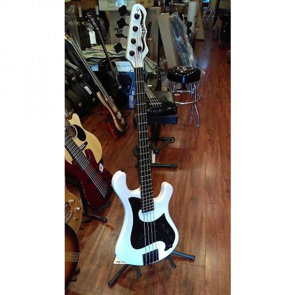 Custom Dean Hillsboro 2015 White 4 String Bass #1 image